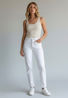 Weiße Jeans