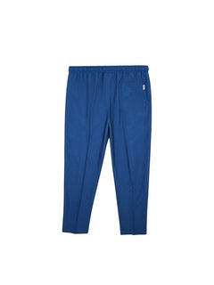 BubiniSegreti blaue Herren-Stoffhose mit elastischem Bund, Gesäßtasche und Bügelfalten in eleganter Freizeitoptik