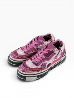 BubiniSegreti Chunky Sneaker in Violett und Beere mit Mesh-Einsätzen und markanter, mehrschichtiger Sohle für Damen und Herren