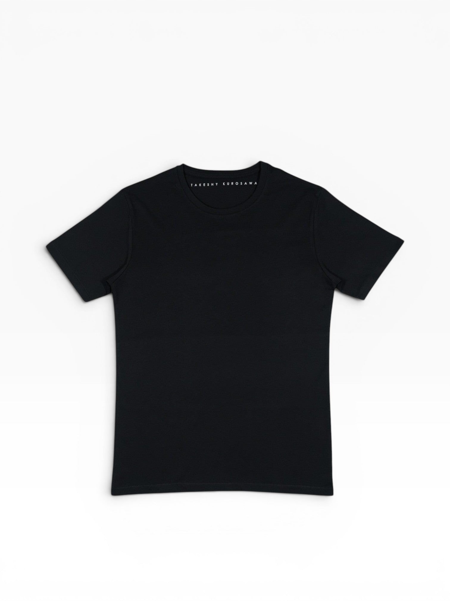 BubiniSegreti Takeshy Kurosawa schwarzes T-Shirt aus weicher Baumwolle mit klassischem Rundhalsausschnitt
