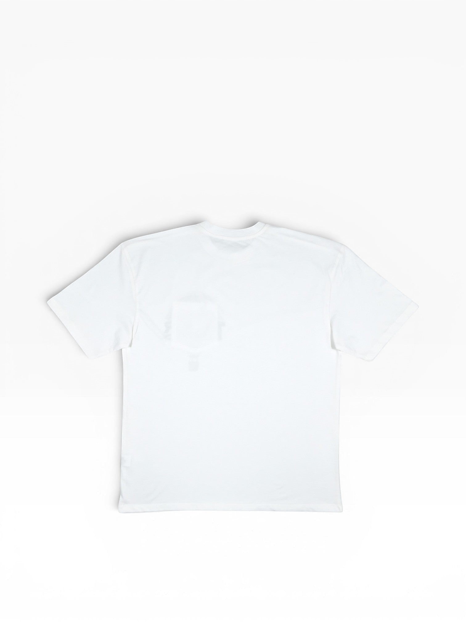 BubiniSegreti Herren T-Shirt in Weiß aus weicher Baumwolle mit lockerer Passform, Rückansicht