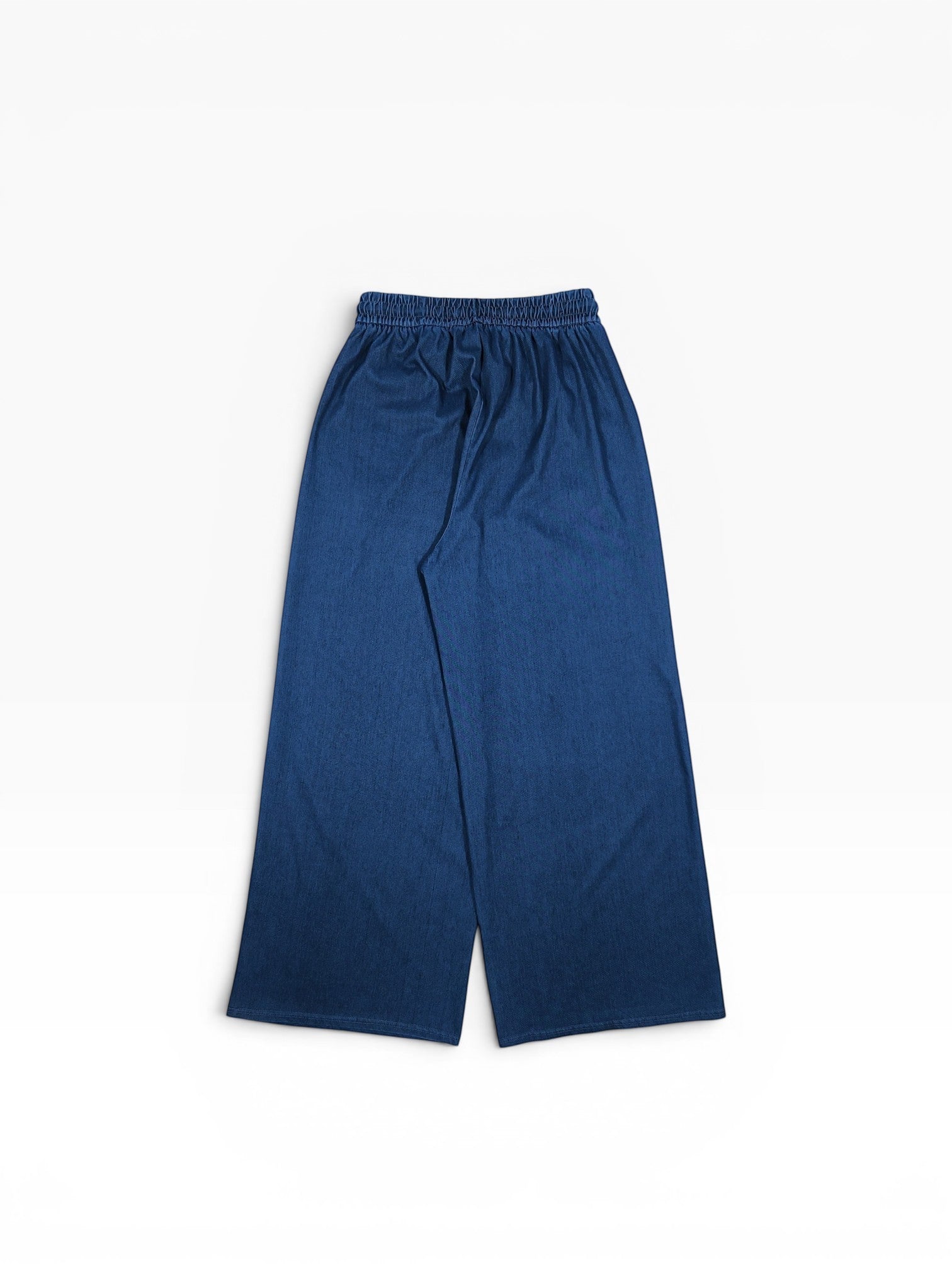 BubiniSegreti weite blaue Jeans aus Denim mit Kordelzug und weitem Bein